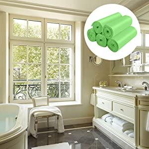 bolsos de basura para el cuarto de baño