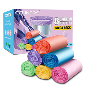 mini bolsos de basura del cuarto de baño