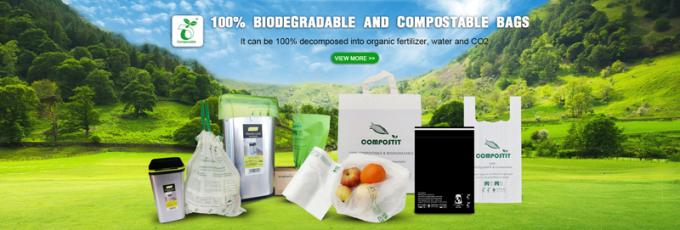 A4 anuncios publicitarios polivinílicos abonablees biodegradables del estándar el 100% que envían bolsos