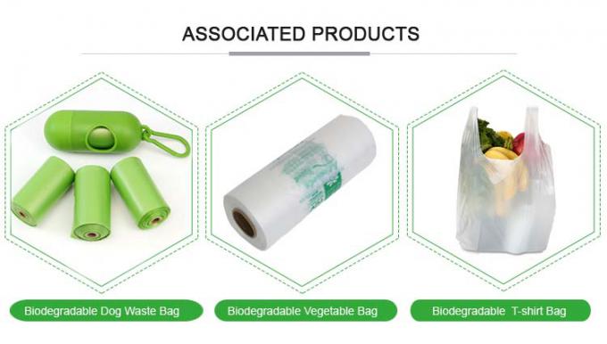 El maíz del PLA basó el Bioplastic abonable el 100% de los bolsos que la basura plástica biodegradable empaqueta bolsos de la basura de la basura