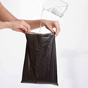 Los bolsos biodegradables abonablees del impulso del perro de la maicena el 100%, bolsos abonablees de la impresión del perro del impulso del animal doméstico, cogen el impulso inútil del perro casero 1
