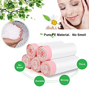 bolsos de basura claros fuertes