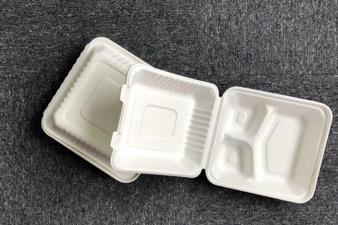 Servicio de mesa abonable biodegradable de la fibra de planta de la caña de azúcar