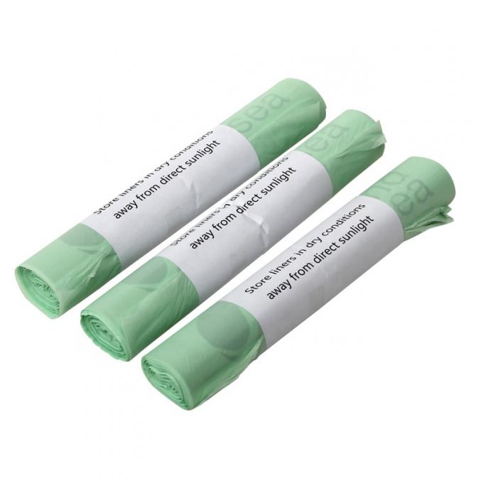 Bolso plástico biodegradable lleno modificado para requisitos particulares moda de la basura de la basura para la cocina