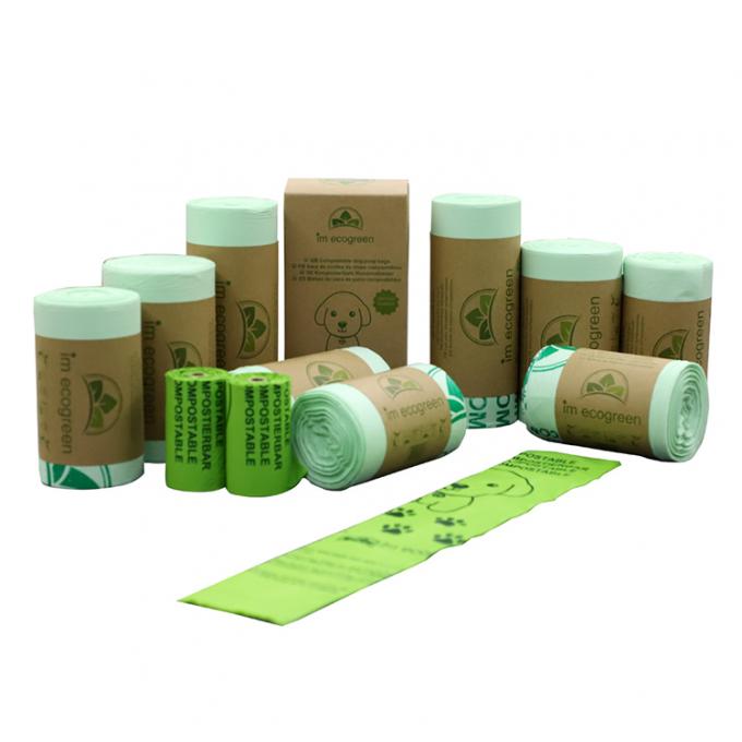 Diversos bolsos plásticos abonablees el 100% biodegradables del compartimiento de basura
