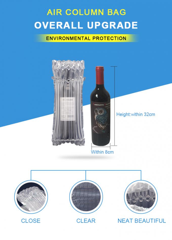 Protección del bolso de la columna de la burbuja de aire de la seguridad material y de la protección del medio ambiente