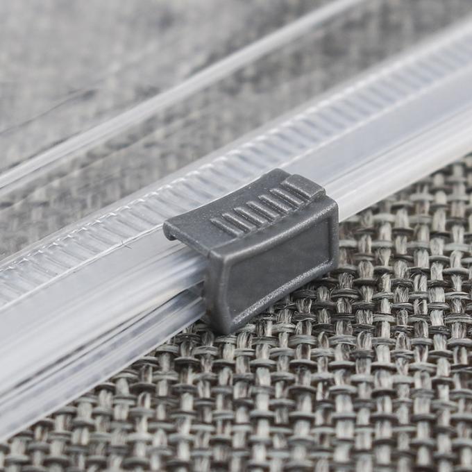 ropa de la cremallera del resbalador del PVC del plástico transparente que embala bolsos con la suspensión