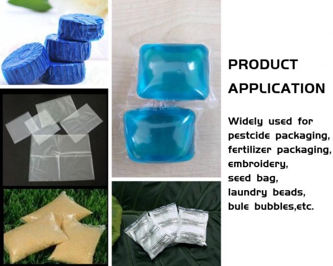 pva respetuoso del medio ambiente de empaquetado soluble en agua del bolso de la película plástica del pva que disuelve el bolso laminado para el cebo de pesca de la carpa