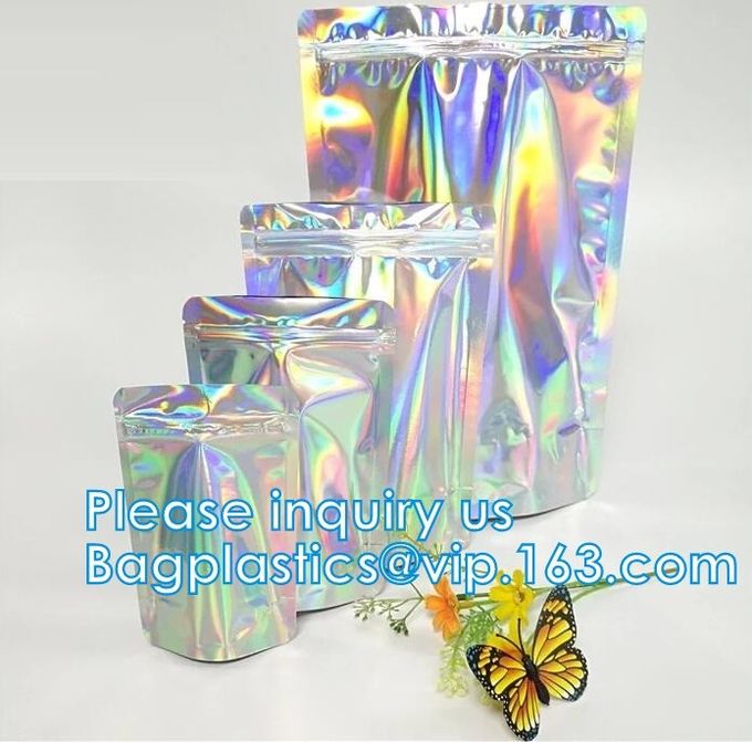 Digital que imprime el papel de aluminio de los bolsos empaqueta los bolsos que los bolsos del holograma se colocan encima de bolsas de los bolsos, bagease del acondicionamiento de los alimentos de los bolsos de café