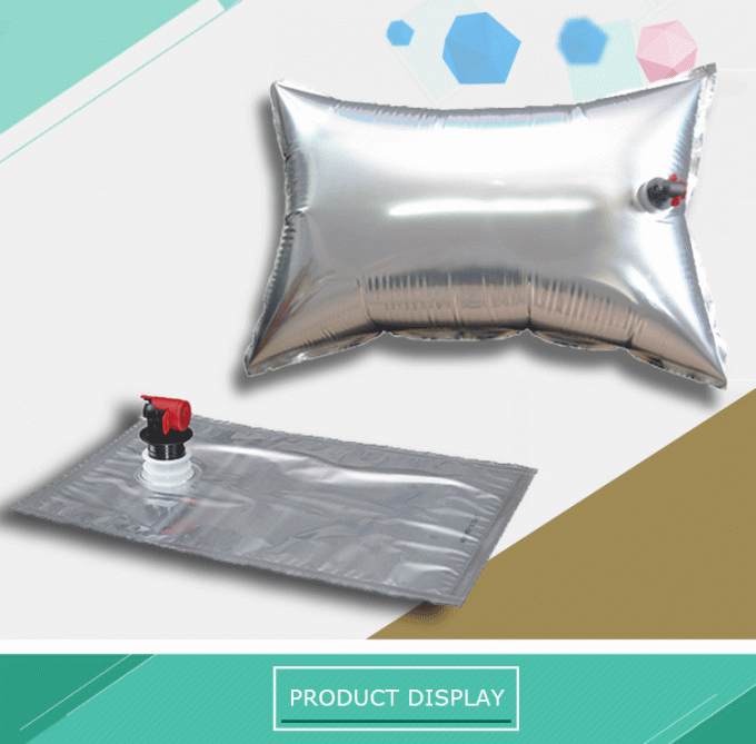 Bolso líquido del vino del canalón al por mayor del papel de aluminio en caja con el empaquetado