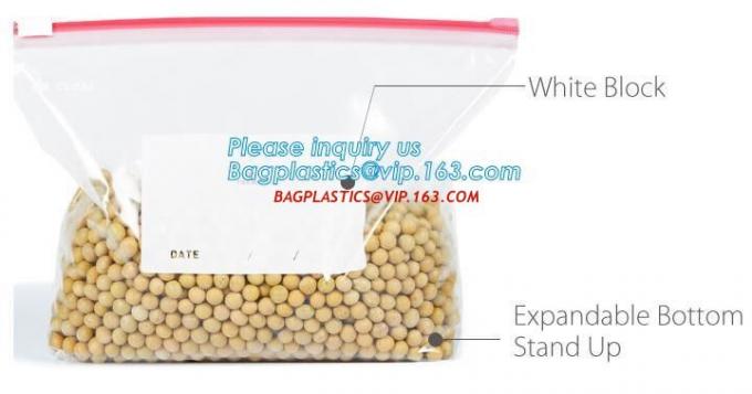 el bolso del resbalador del doypack zipper/ECO-friendly del bolso del resbalador k, bolsos del resbalador se levanta los bolsos del resbalador para la comida, ubicación helada de la cremallera