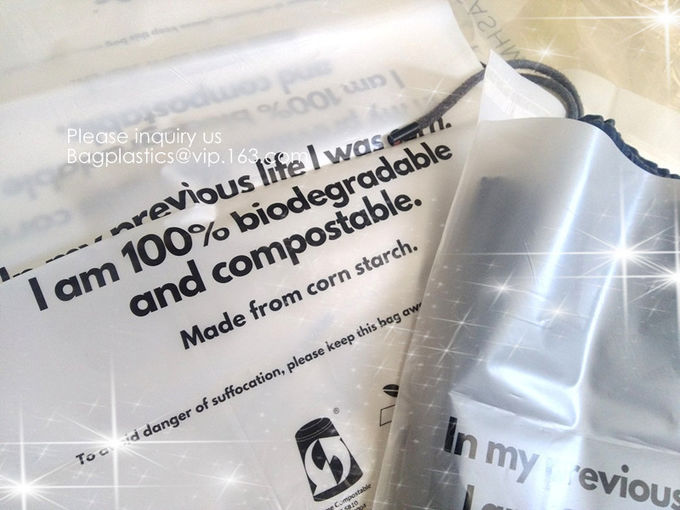 El 100% abonable, bolsos biodegradables del resbalador de la cremallera del almidón de maíz, bolso de la cremallera del resbalador, Eco lleva el bolso del pla del bolso reciclable