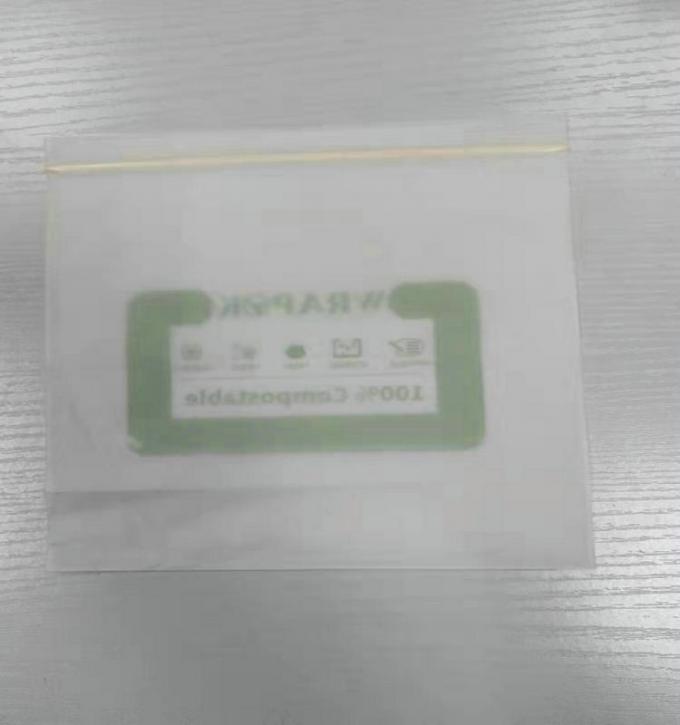 Bolsos biodegradables plásticos abonablees biodegradables del PLA de la categoría alimenticia del bolso de la cremallera del almidón de maíz del 100%
