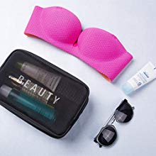 pequeño bolso del maquillaje del bolso negro del maquillaje para el bolso cosmético del viaje del monedero del viaje cosmético del bolso