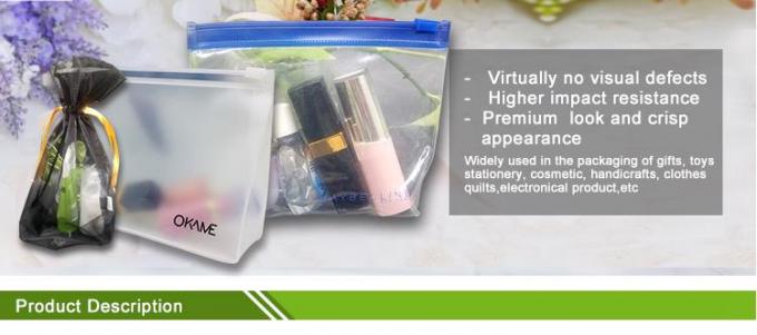 La venta caliente popular Reclose el bolso cosmético del PVC del resbalador olográfico