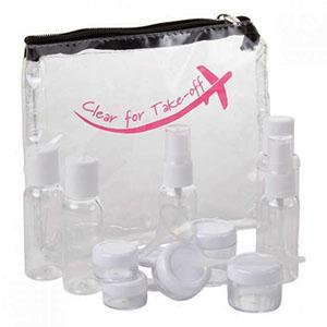 el tsa aprobó el bolso del artículo de tocador, bolso para las mujeres, bolso del artículo de tocador del tsa, botellas del viaje, Miamica del artículo de tocador