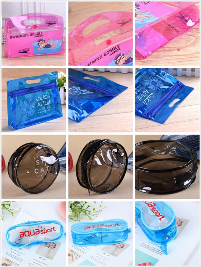 Bolso de empaquetado helado del caso de la cubierta del teléfono del Pvc del resbalador de la cremallera con el logotipo del oro