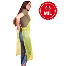 delantal del polietileno