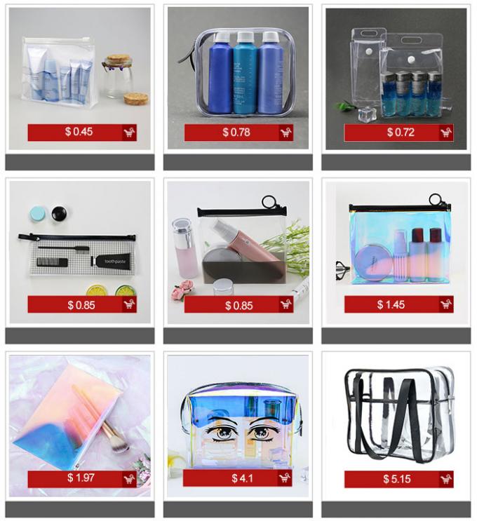 Bolsos plásticos olográficos brillantes del pvc del laser de la venta caliente del Amazonas