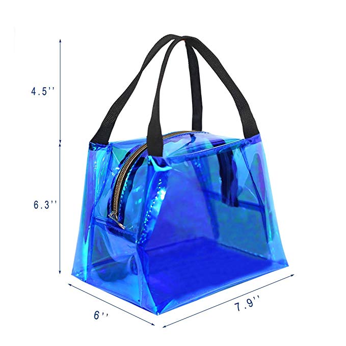 Bolsos plásticos olográficos brillantes del pvc del laser de la venta caliente del Amazonas