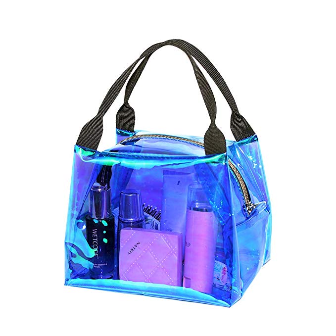 Bolsos plásticos olográficos brillantes del pvc del laser de la venta caliente del Amazonas