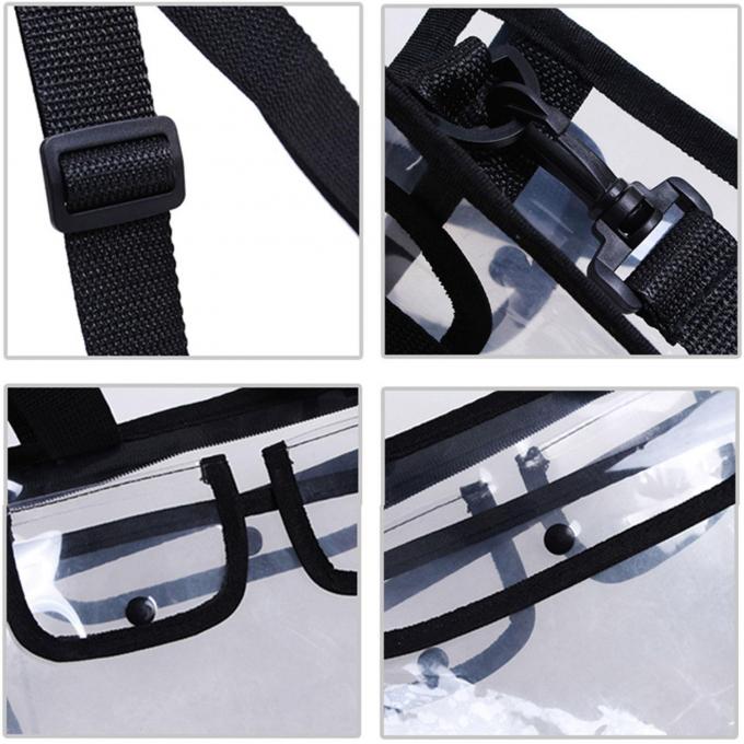 Bolso cosmético olográfico de los cosméticos impermeables de HOMEIN, bolso de encargo claro del maquillaje de las mujeres del PVC, bolso cosmético del maquillaje del viaje