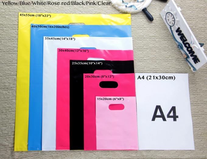Al por mayor cortada con tintas dirigen respetuoso del medio ambiente crean las bolsas de plástico de los ultramarinos para requisitos particulares de la impresión del fotograbado de las compras con el logotipo
