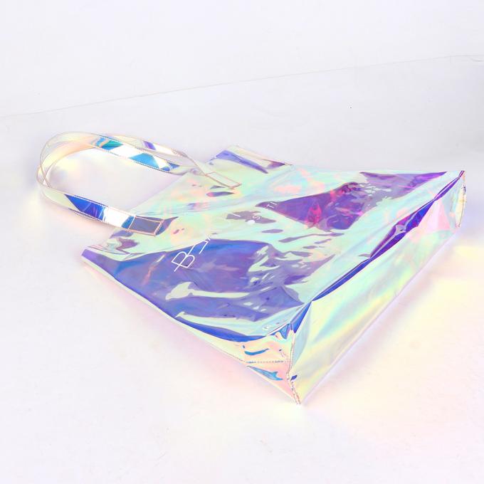 2020 bolsos de compras transparentes del totalizador del laser del bolso plástico de los bolsos de las mujeres del pvc de la moda olográfica del bolso para las señoras