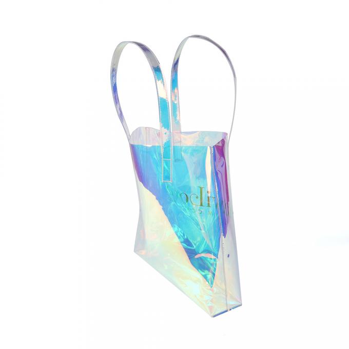2020 bolsos de compras transparentes del totalizador del laser del bolso plástico de los bolsos de las mujeres del pvc de la moda olográfica del bolso para las señoras