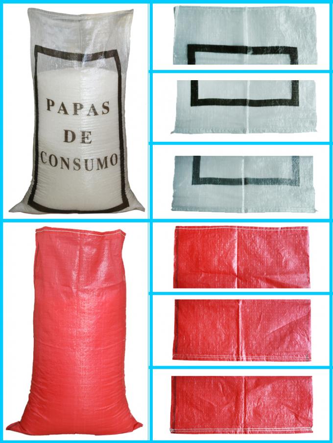 Bolso que hace compras colorido tejido envase de plástico de los pp de la fábrica de China exportado al mejor precio de África