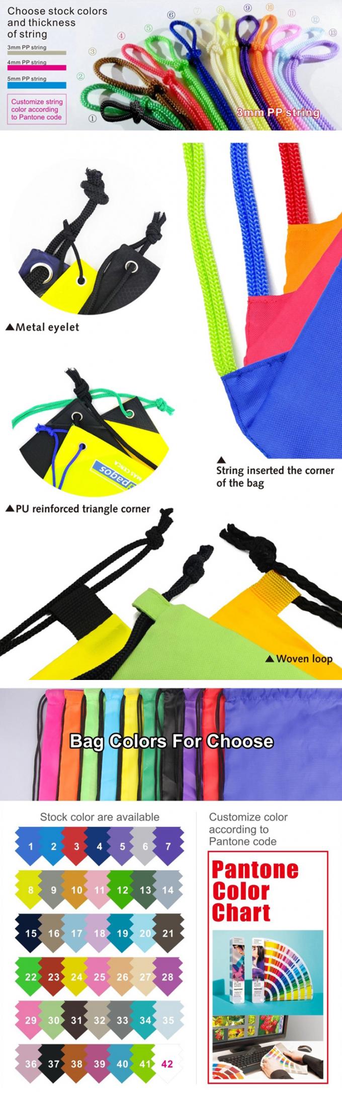 Bolso de lazo al por mayor de calidad superior de la prenda impermeable del gimnasio del deporte del precio más barato con el logotipo