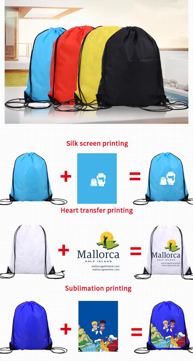 Bolso de lazo al por mayor de calidad superior de la prenda impermeable del gimnasio del deporte del precio más barato con el logotipo