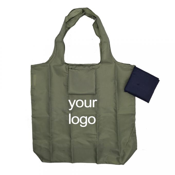 bolso que hace compras plegable RPET 210T del poliéster reutilizable amistoso del eco