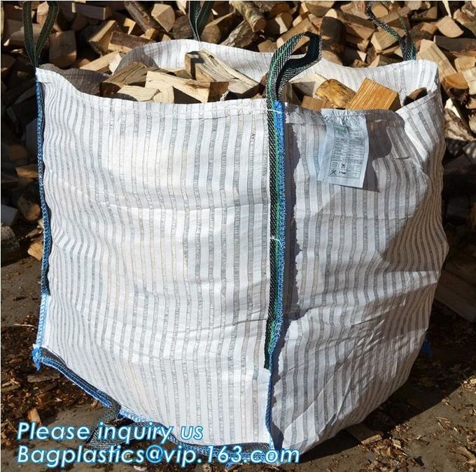 La arena que embala bolsos enormes de FIBC, las bolsas de plástico biodegradables recicla el envase