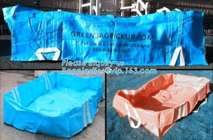 Bolso del bulto de los PP del contenedor de la basura del bolso FIBC del salto de la basura de la construcción, la bolsa de pañales del salto del salto del bolso del salto del salto del bolso del salto, bagplastics, pac