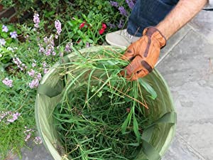 Estallido que acampa al aire libre de la basura de los desperdicios de la hierba del saco de la prenda impermeable del bolso inútil de la hoja encima del bolso que cultiva un huerto del envase plegable del bolso 1