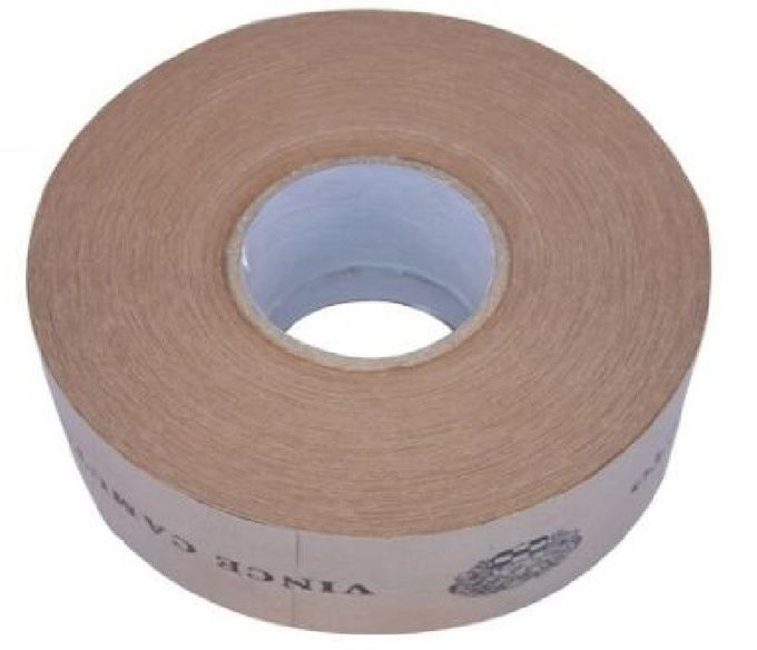 La fibra reforzó a Labelh que la etiqueta de la cinta engomó el embalaje del papel de Kraft reforzado
