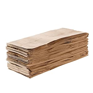 Bolsas de papel de Kraft Brown (250 cuenta) - pequeñas bolsas de papel de Kraft Brown para el almuerzo que embala - bolsos en blanco
