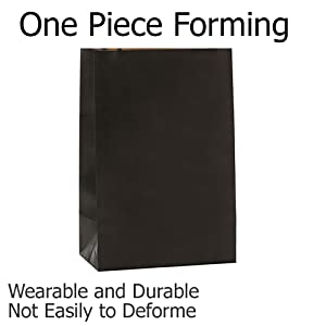 Bolsas de papel negras de Kraft con la manija