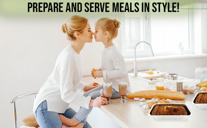 La hoja oblonga de aluminio disponible critica los envases reciclables de Tin Food Storage Tray Extra-Sturdy