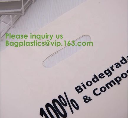 BioPlastic T-Shirt Bag Used For Take Away Food, Compostable Disposable Biodegradable Plastic Bags Garbage Bag For Frozen
