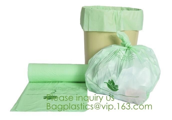 100% Eco-Friendly Material Certified PLA Compostable Bag,Corn Starch T Shirt Bag Meet EN13432 BPI Biodegradable And Comp