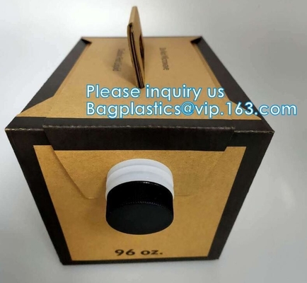 96OZ/128Oz/160OZ/260OZ disposable Coffee bag in box with valve coffee box dispenser 2L/3L/5L hot coffee dispenser