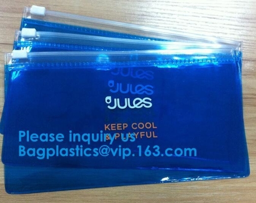 Biodergadable Customized Pvc Plastic Zipper Slider Bag Makeup Zipper Bag For Travel Slider Zipper Bag With Zipper