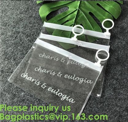 Pouch Slider Plastic Zipper Folder PVC Clear Cosmetic Bag Pencil Pen Packaging Bag,Pvc k Bag For File And Document