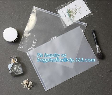 matte frosted PVC slider zipper bag plastic bag with zipper/pvc zipper lock slider bag/resealable pvc slider zip poly ba