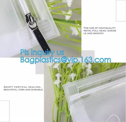 Zipper Slider, Seal, Cosmetic Bag, Presentation Envelope A4 PP PVC Button Document Bag,File Bag Office Supplies Bag Pvc