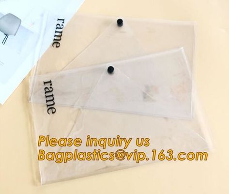 PVC A4 File Folder Document Filing Bag Stationery Bag,Good Quality Custom Cute PVC Documents Filing Bag bagplastics pac