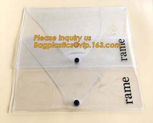 PVC A4 File Folder Document Filing Bag Stationery Bag,Good Quality Custom Cute PVC Documents Filing Bag bagplastics pac