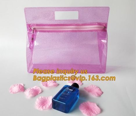 clear pvc zipper toiletry bag travel document stationery bag,office supplies PVC tarpaulin mesh document bag with waterp